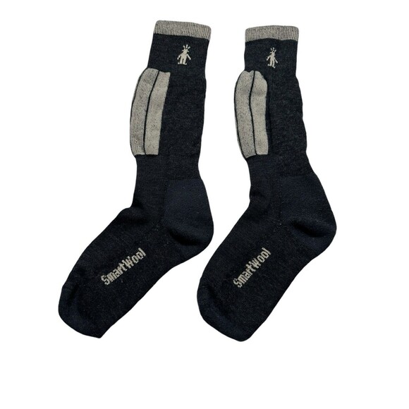 Smartwool Men's Cushioned Mid-Calf Socks Black Tan‎ Warm GUC Warm #R10-1 - Picture 1 of 7